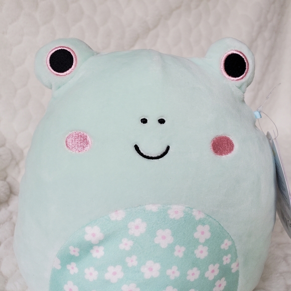 Fritz the Frog with Flower Belly Squishmallows BNWT 8 Inch - Picture 6 of 6
